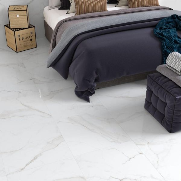 Ecoceramic Pavimento Cerâmico 60x120cm Essential Branco - 87312143