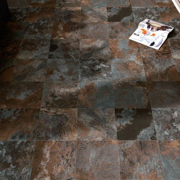ECOCERAMIC Pavimento Cerâmico 33,3x33,3cm Vulcano Magma