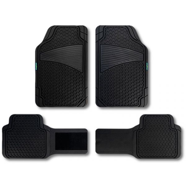 Goodyear Kit 4 Tapetes Borracha Favo Preto