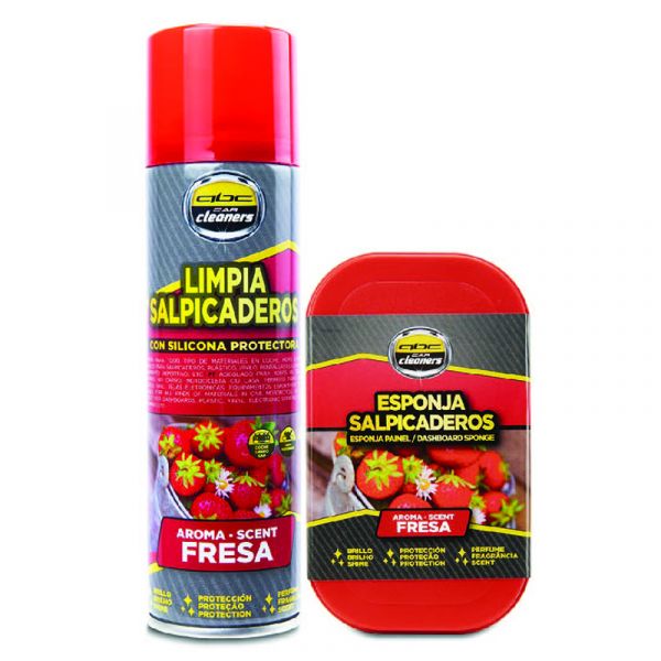 Bc Corona Kit Spray e Esponja P/plásticos Interior - Morango - ZABC12204