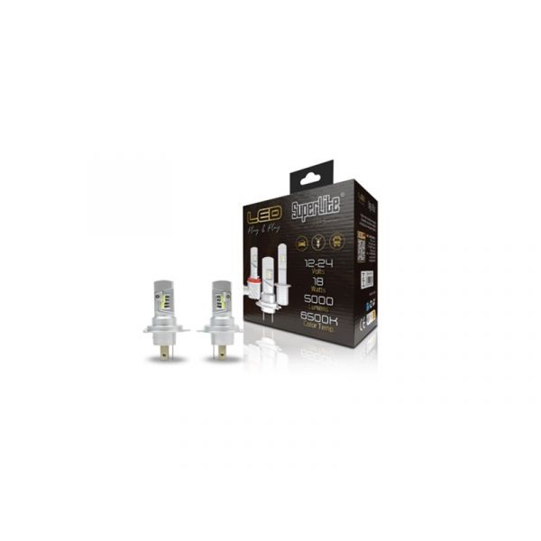 N/a Kit Lâmpadas Halo LED H4 Plug&play Gold 12|24V - BOM12316