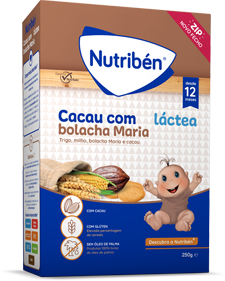 Nutriben Papa Cacau com Bolacha Maria Láctea +12 meses 250g