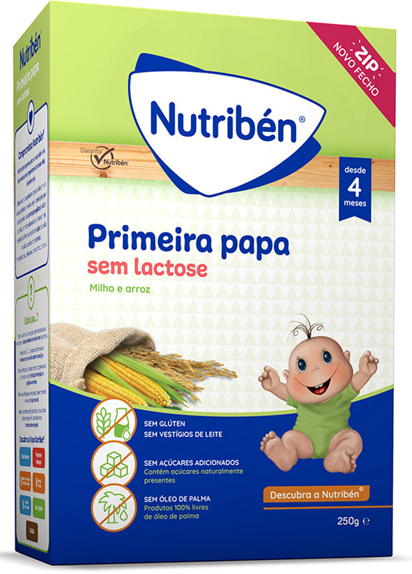Nutriben Primeira Papa Sem Lactose +4 meses 250g