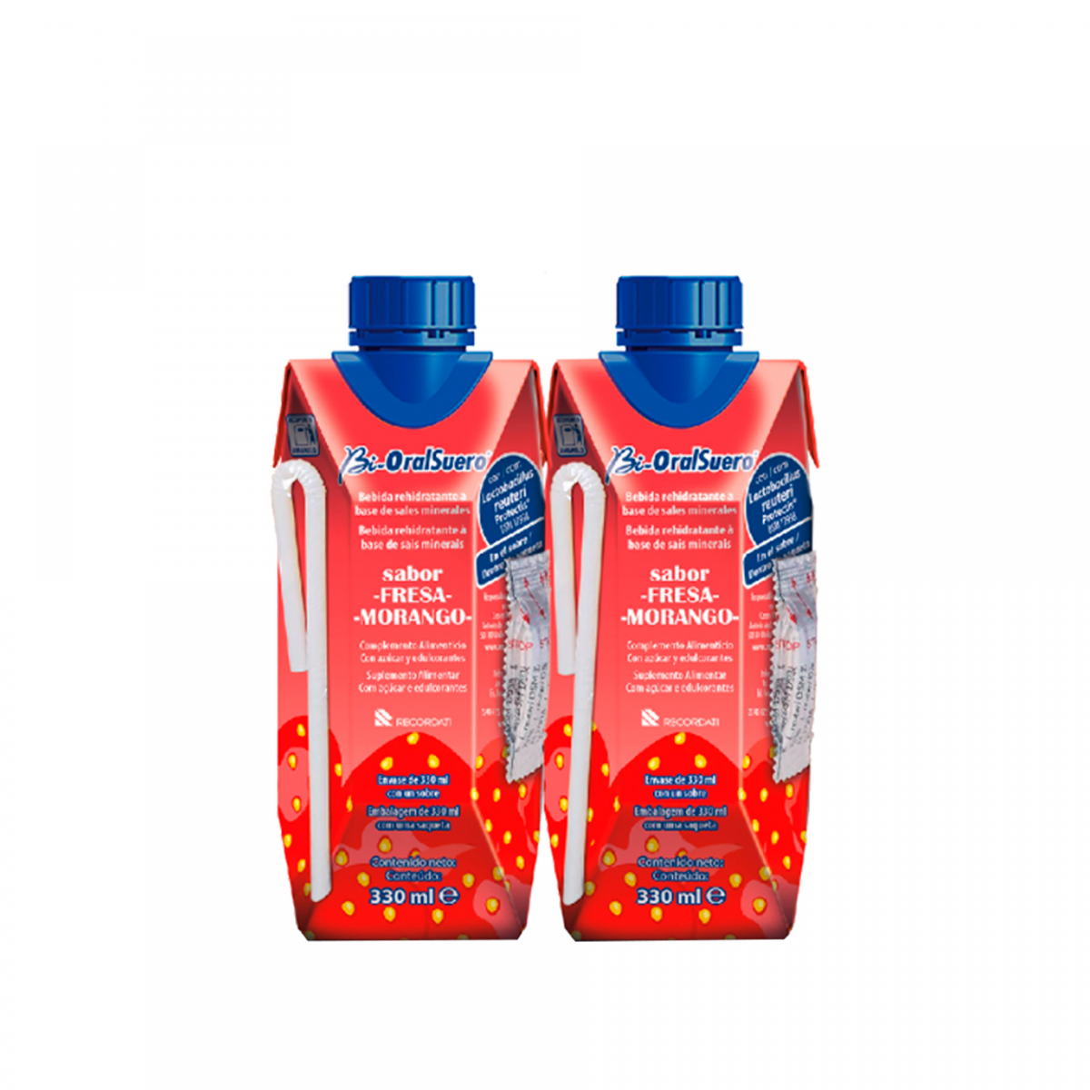Bi-OralSuero Solução Oral Morango 2x330ml