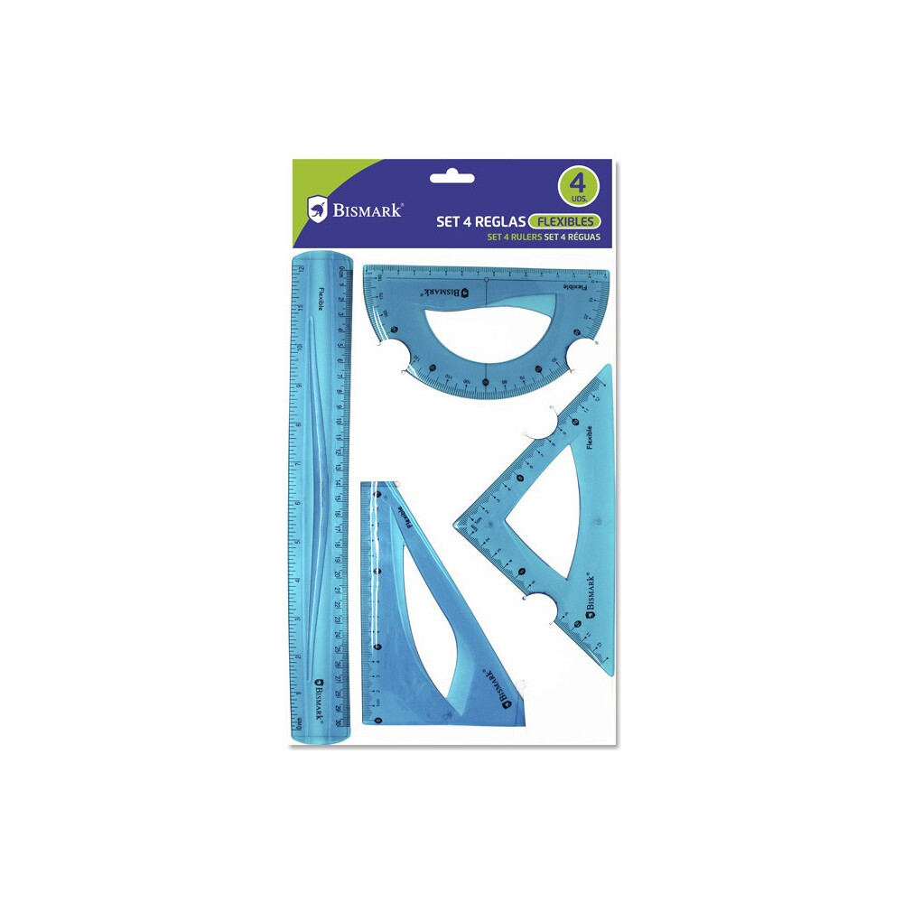 Bismark 325010 conjunto de réguas 4 unidade(s) Policloreto de vinil (PVC)