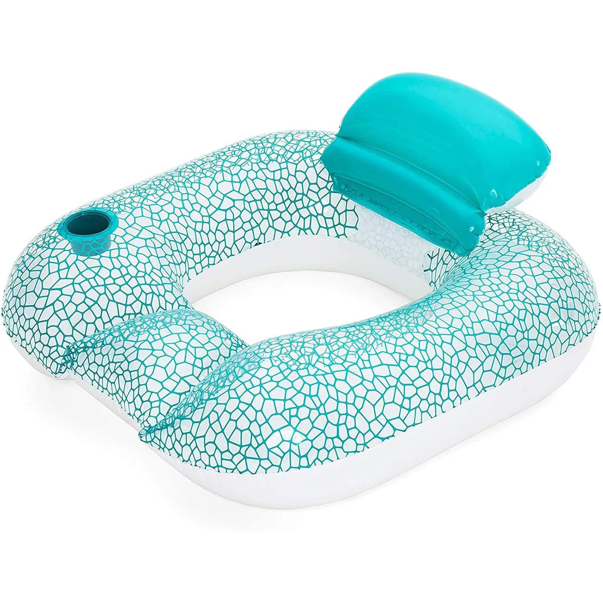 Cadeira Insuflável para Piscina com Apoio de Cabeça e Porta-Copos Bestway