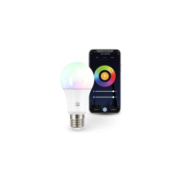 Garza SmartHome, Lâmpada LED WiFi CCT + RGB, E27, 12W, Inteligente, Intensidad/Tonalidad/Color, Control Voz y App 401274A