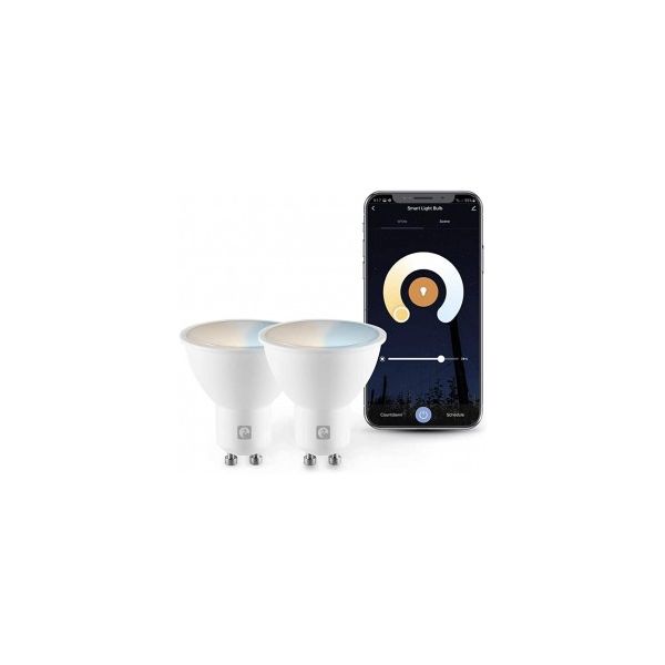 Garza Smart Home - Pack 2 LED Inteligente Wifi Dicroica GU10 4.5W E27 CCT Voz App Alexa Google 480061A