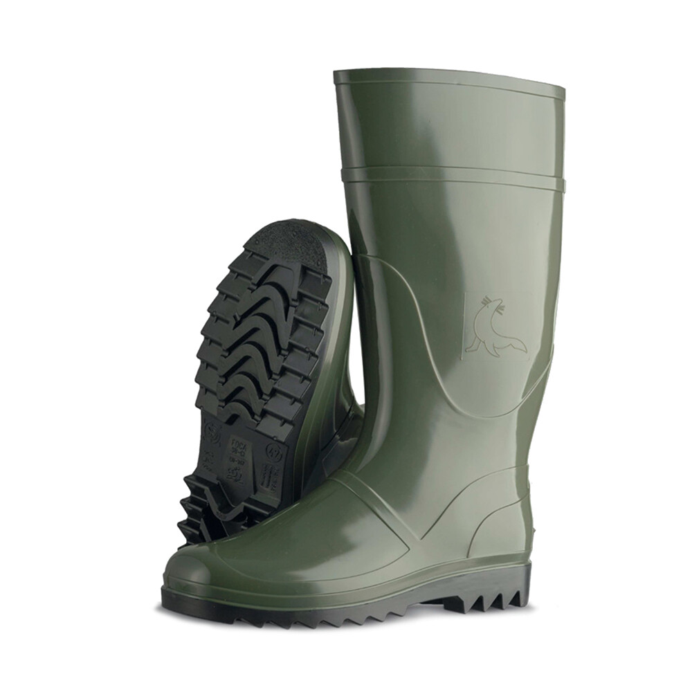 Bota de água uma cor verde oliva alto tamanho 37