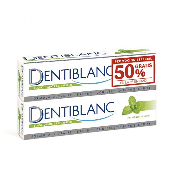 Dentiblanc Pasta Dentrífica Branqueadora Extrafresh Menta 2x100ml
