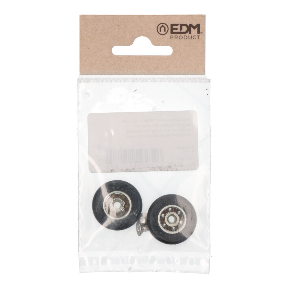 Blíster com 2 rodas de portas de duche rd1 ø26mm ne 91338 edm