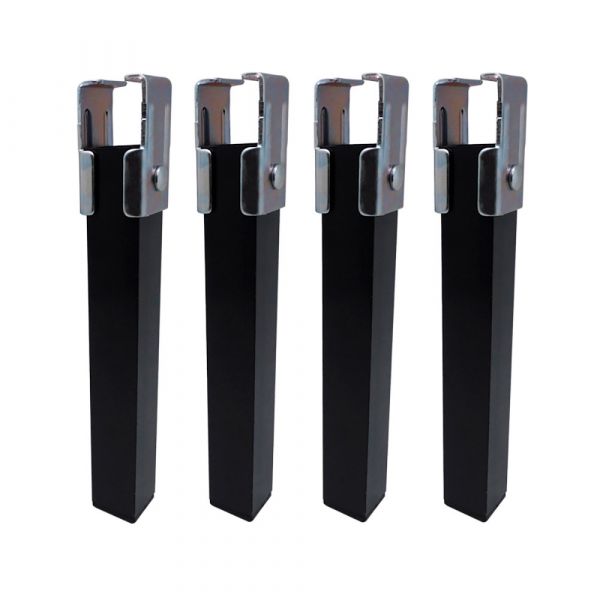 Micel Conjunto de 4 Pernas Base pt25 35x35x255mm sem Roda, Preto 96402 - 15178