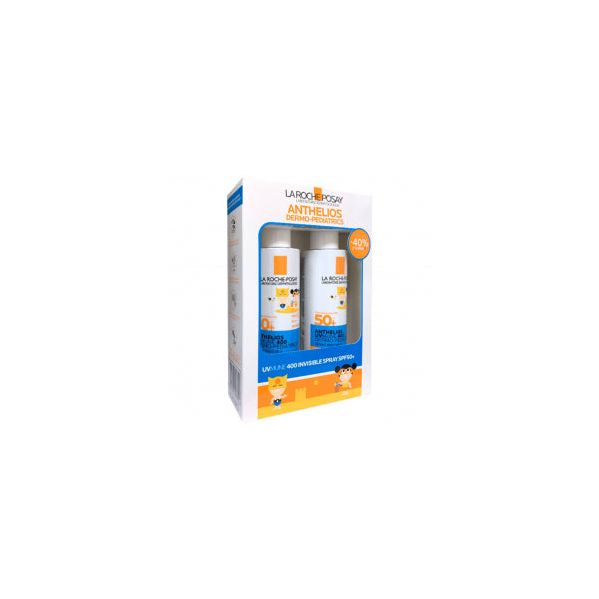 Protetor Solar La Roche Posay Anthelios Dermo-Pediatrico Spray Invisível SPF50+ 2x200ml