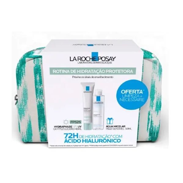 La Roche Posay Pack Hydraphase HA UV SPF25 Ligeiro 40ml + Água Micelar Ultra Pele Sensível 50ml