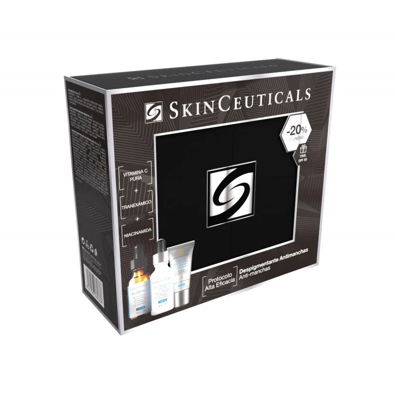 Skinceuticals Phloretin CF 30ml + Discoloration Defense Serum 30ml + Advanced Brightening UV Defense 15ml Coffret