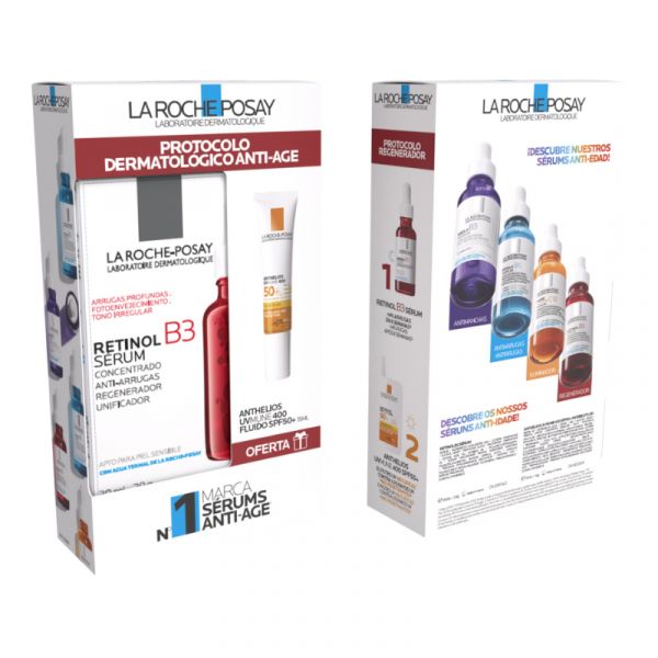 La Roche Posay Retinol B3 Sérum 30ml + Anthelios UVMune 400 Fluido FPS50+15ml Coffret
