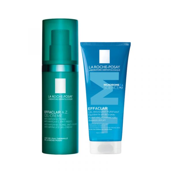 La Roche Posay Effaclar AZ Gel-Creme 40ml + Gel de Limpeza Purificante +M 50ml