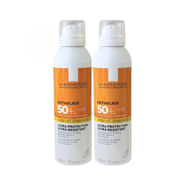 Protetor Solar La Roche-Posay Anthelios Bruma Invisível Ultraleve FPS50+ 2x200ml