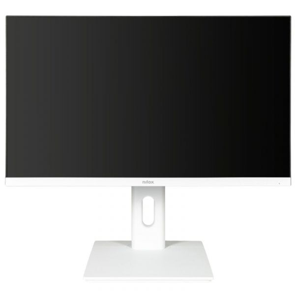 Monitor Nilox NXM24REGWEB01W 23.8" LED IPS FullHD 75Hz com Altifalantes, Altura Ajustável e Webcam
