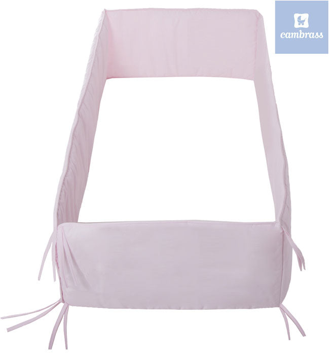 Cambrass - Protetor cama de grades LISO E 360x30 cm rosa