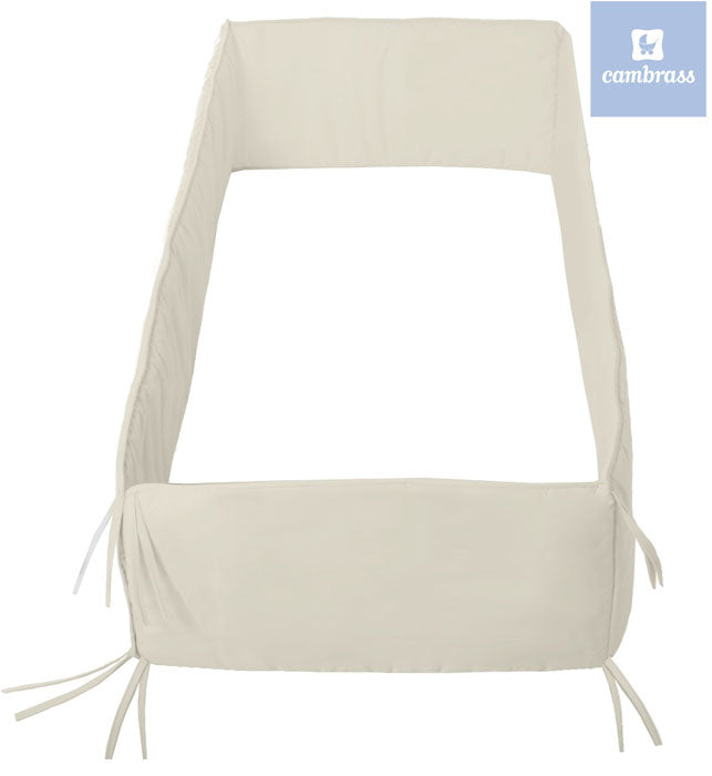Cambrass - Protetor cama de grades LISO E 360x30 cm beje