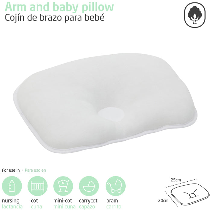 Cambrass - Almofada de braço LISO E, BLANCO