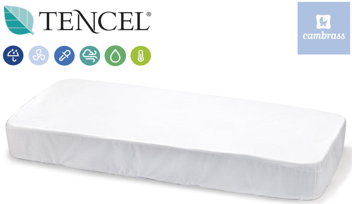 Cambrass - Cobertura de colchão 70x140 cm branco