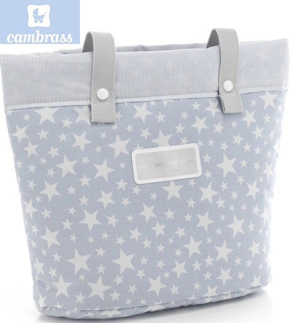 CAMBRASS - SACO DE MATERNIDADE ESTRELA AZUL 17x40x34 CM