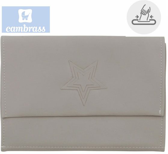 CAMBRASS - PORTA TOALHITAS CINZA 13x22 CM
