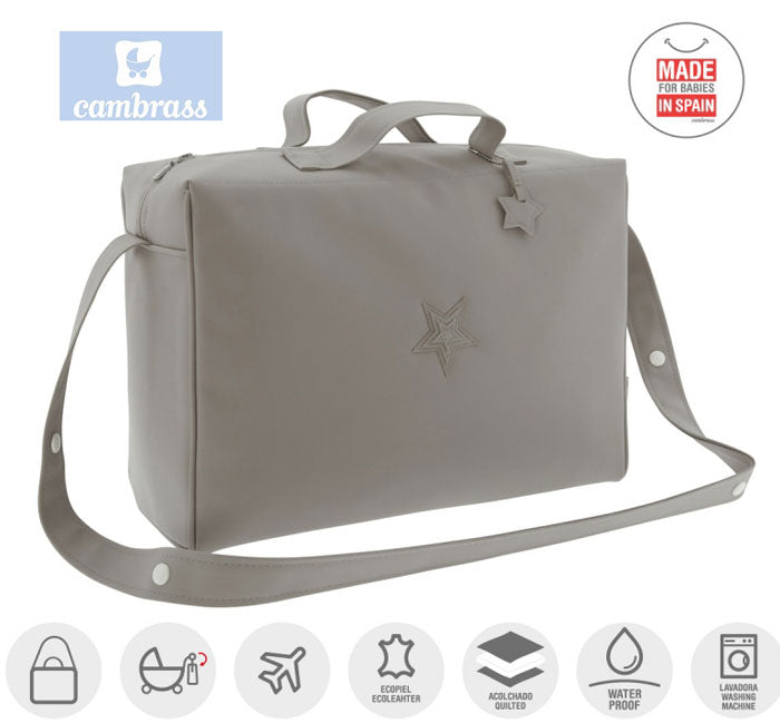 CAMBRASS - SACO DE MATERNIDADE CINZA 16x41,5x29 CM