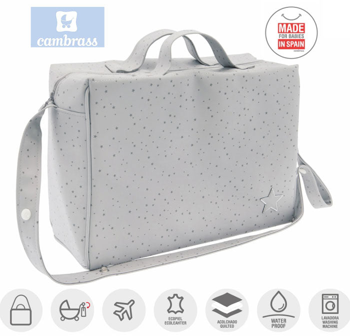 CAMBRASS - SACO DE MATERNIDADE ASTRA CINZA 16x41,5x29 CM