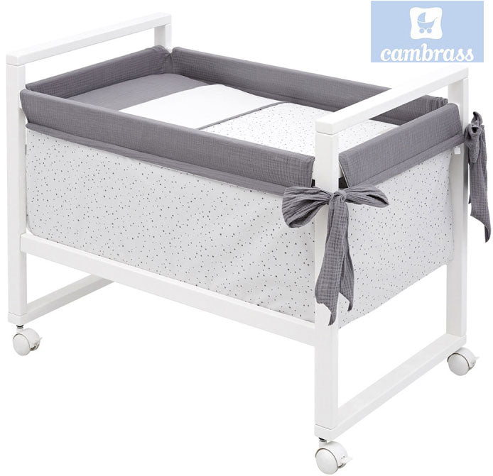 CAMBRASS - BERÇO NEXT ASTRA CINZA 55x88x72 CM