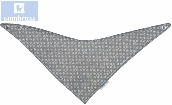 CAMBRASS - BANDANA BABETE ASTRA CINZA / FLORES 38x18 CM