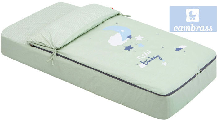 CAMBRASS - SACO DE DORMIR LUA VERDE 60x120 CM