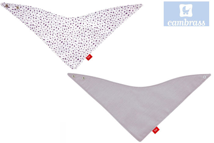 CAMBRASS - BANDANA BABETE TRI PACK 2 LEÃO CINZA 38x18 CM