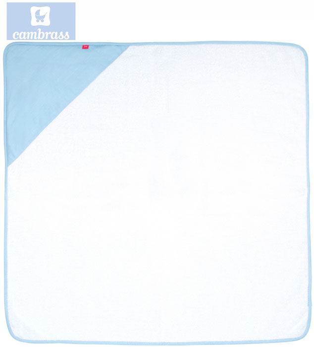 CAMBRASS - TOALHA 100x100 CM GIRAFA AZUL