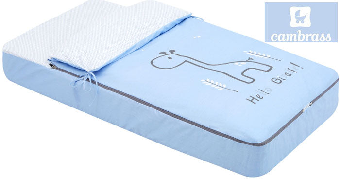 CAMBRASS - SACO DE DORMIR GIRAFA AZUL 60x120 CM
