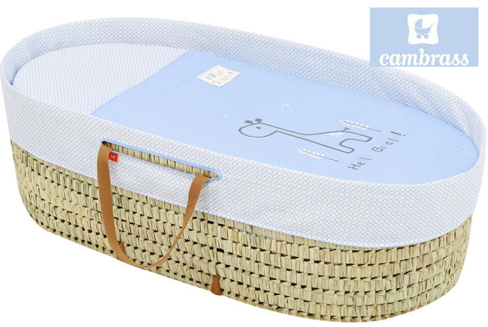 CAMBRASS - BERÇO BEBÉ GIRAFA AZUL 39x80x25 CM