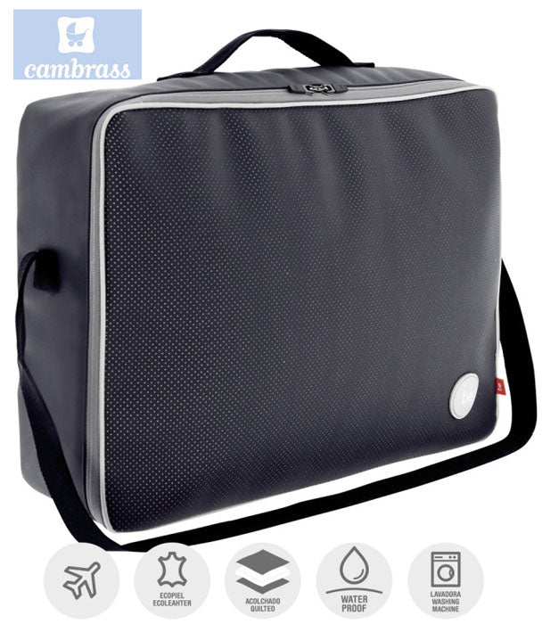 CAMBRASS - SACO DE MATERNIDADE URBANY CINZA 12x47x36 CM