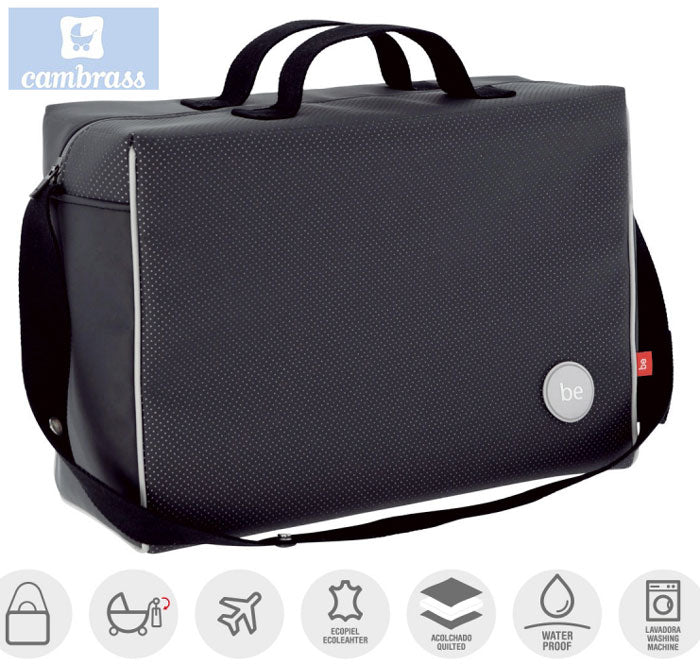 CAMBRASS - SACO DE MATERNIDADE URBANY CINZA 16x41.5x29 CM