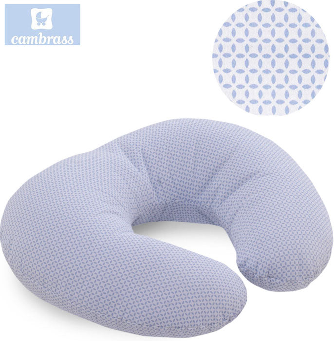 CAMBRASS - ALMOFADA DE AMAMENTAÇÃO 53x45x10 CM GIRAFA AZUL