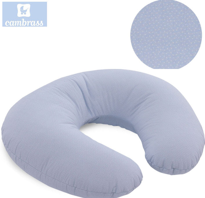 CAMBRASS - ALMOFADA DE AMAMENTAÇÃO 53x45x10 CM CÉU AZUL / CHUVA