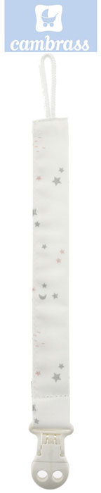 CAMBRASS - PORTA CHUPETAS CÉU ROSA / ESTRELA 2x21,5 CM
