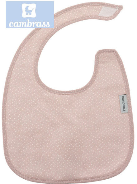 CAMBRASS - BABETE COM VELCRO CÉU ROSA / CHUVA 20x26 CM