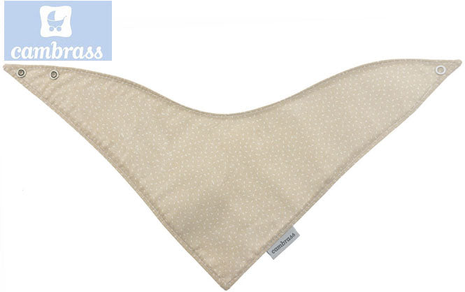 CAMBRASS - BANDANA CÉU BEIGE / CHUVA BABETE 38x18 CM