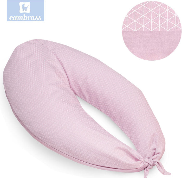 CAMBRASS - ALMOFADA DE AMAMENTAÇÃO LUNA 80x185x16 CM LUA ROSA