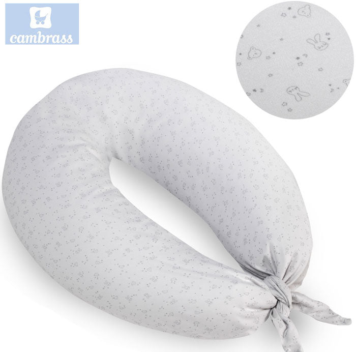 CAMBRASS - ALMOFADA DE AMAMENTAÇÃO LUNA 80x185x16 CM CINZA