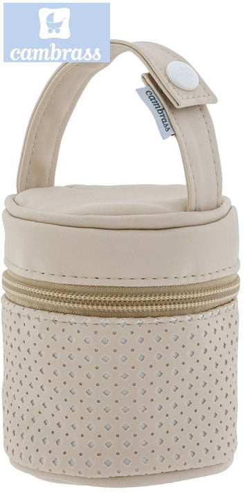 CAMBRASS - PORTA CHUPETAS CAMEL PARIS 8,5x8,5x11 CM
