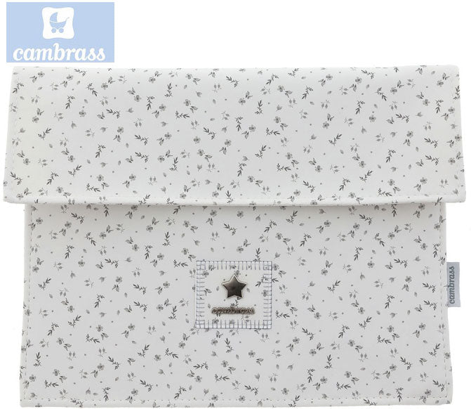 CAMBRASS - PORTA DOCUMENTOS HANA CINZA 3x17x25 CM