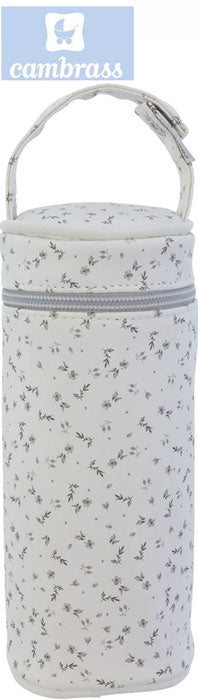 CAMBRASS - PORTA BIBERÕES HANA CINZA 8,5x8,5x22 CM